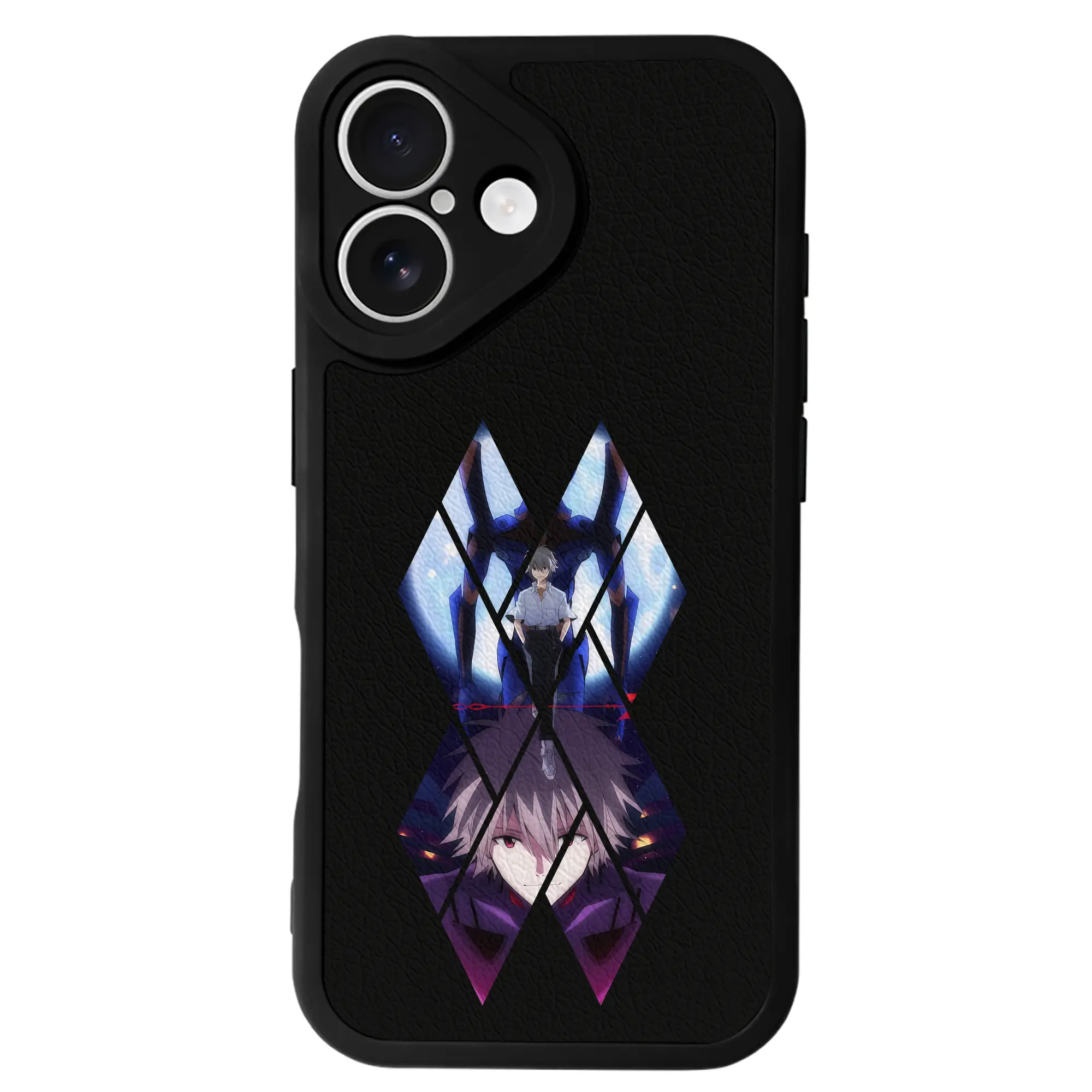 エヴァンゲリオン グッズ,渚カヲル - IPhone 16シリーズ対応 ・ シリコンスマホケース ・ レザー調 ・ 高精度フィット ・ 耐衝撃 ・ ワイヤレス充電対応 ・ 精密カット